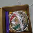 Baby Hand and Footprint Kit Girls, Boys - Personalized Babys First Christmas Ornament Kit, Newborn Christmas Gifts for New Mom, Cute Shower Gifts, Easy to Use Handprint Ornaments(Gold Paint, Cherish)