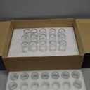 Encheng 1.5oz Mini Glass Jars Bulk Set of 70,Round Small 45ml Honey Jars with Golden Lids,Clear Mini Storage Canning Jar for Candle Making,Spice,Jelly,Jam,Wedding,Party Favor