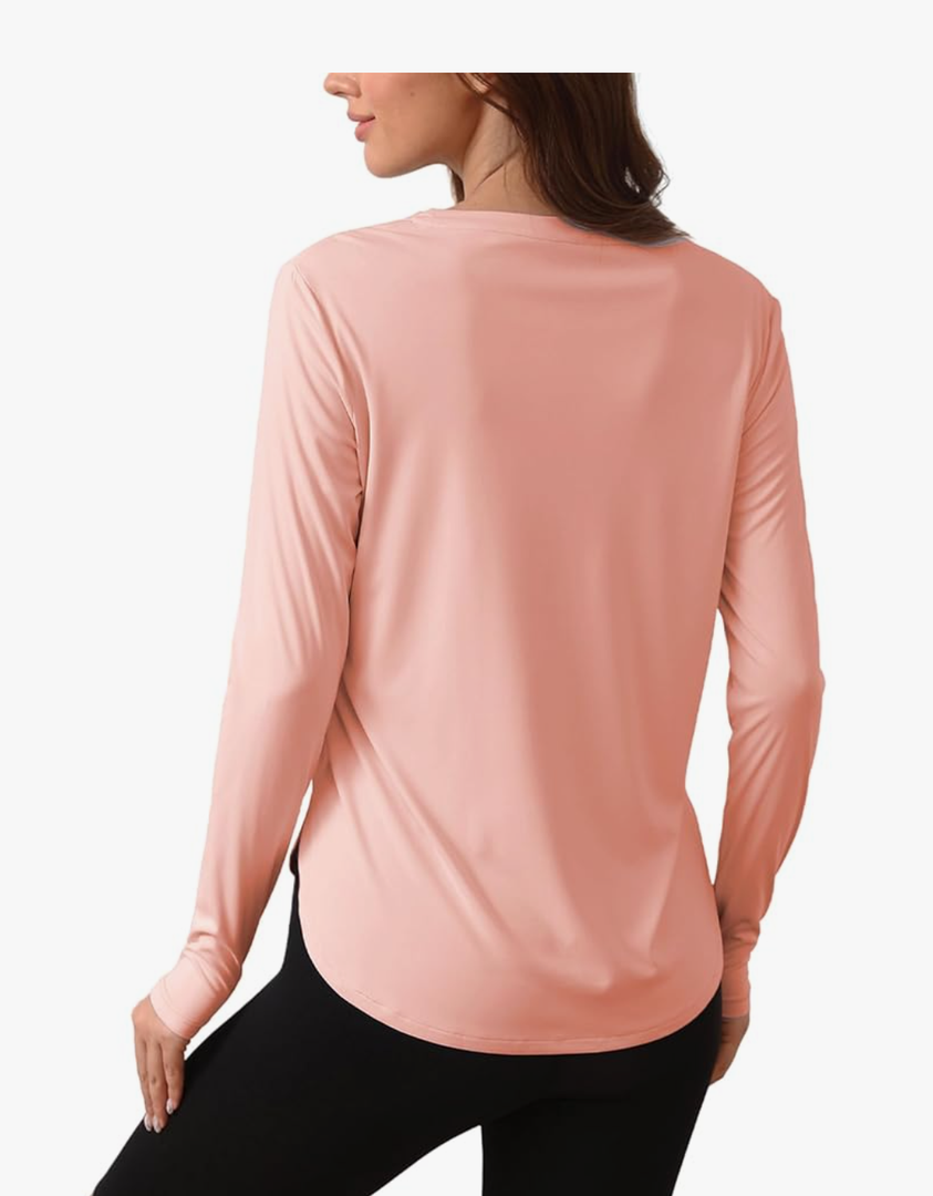 Women's Sun Shirts UPF 50+ Protection Shirts Rash Guard Long Sleeve Sun SPF Workout Tops Shirt for Swim Beach Running