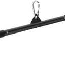 SERTT 39.37 Inch LAT Pulldown Bar Attachment for Pulley Cable Machine, Curl Tricep Press Down Bar with Rubber Handle, LAT Pull Down Bar Accessories for Gym, Strength Workout, Muscle Building (Black)