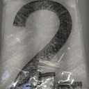 Cobata 12 Inch High House Numbers for Outside/Anti-Fading & Weather Resistant Black Acrylic Building Home Address Numbers/Flush or Floating Mount/Number 2