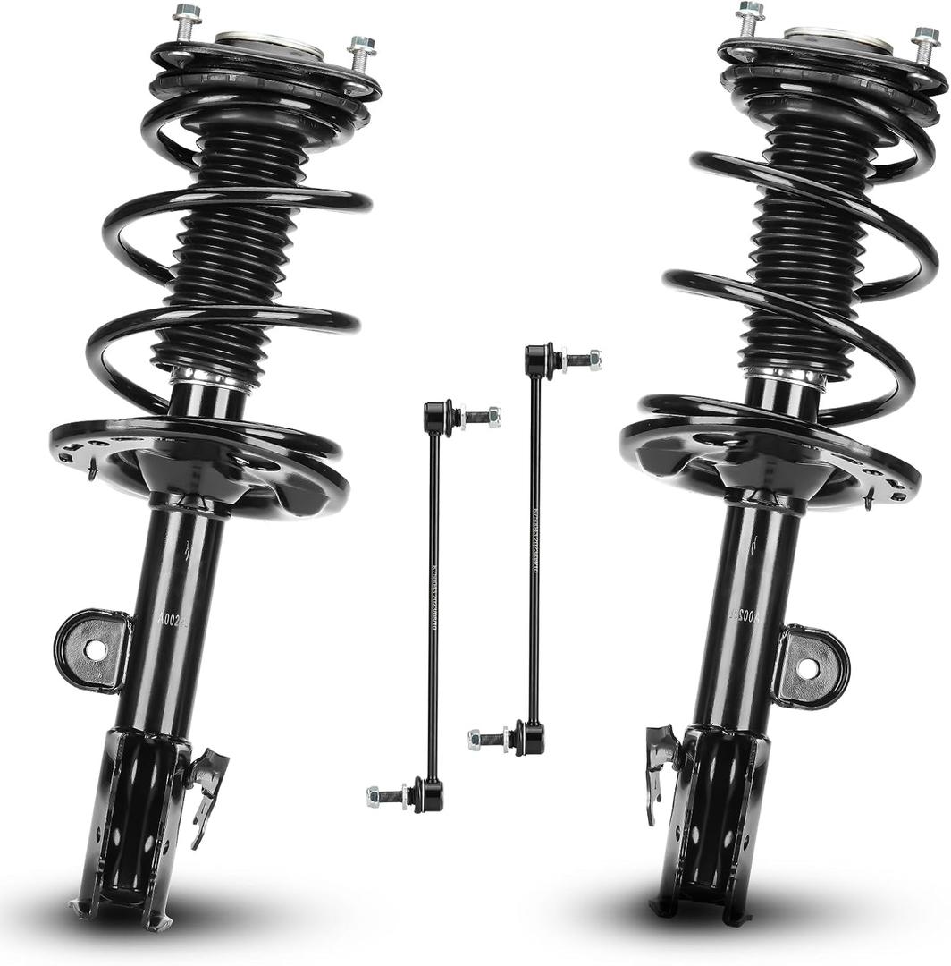 Front Struts Shock Absorber Sway Bar Links Kit Fit for Toyota Rav4 Only 2.4L 2006 2007 2008, for Rav4 Only 2.5L 2009 2010 2011 2012, Replace 172275 172276 K750043, 4Pcs