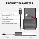 New Slim 65W USB C Laptop Charger Compatible with Lenovo Laptop and Thinkpad/Yoga/Chromebook USB Type C Power Adapter