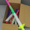 VANVENE Light Up LED Swords Expandable Laser Sabers Glow in Dark, Mini Glow Sticks, [Pack of 20], 4-Section 5 Colors, Flashing Neon Party Favors