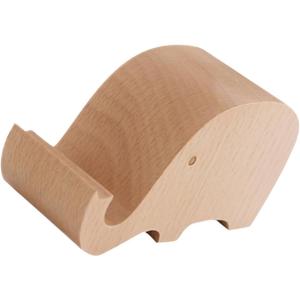 Veemoon Wooden Elephant Shape Phone Stand Holder Ergonomic Design for Comfortable Viewing Veemoon Wooden Elephant Shape Phone Stand Holder Ergonomic Design for Comfortable Viewing