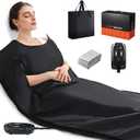 Portable Infrared Sauna Blanket for Home, 86-176, Detox, Circulation, Full Body Far Infrared Heating for Weight Loss, Stress Relief, Relaxation & Muscle Relief, Fast Heat-Up&Carrying Bag, 5.88x2.63ft