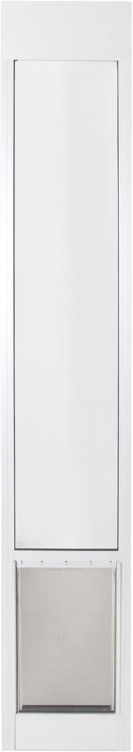 PetSafe Sliding Glass Pet Door - No-Cut DIY Install Doggy Door for Renters - Aluminum Frame - Adjustable Height 75 7/8" to 81" - Ideal for Large Dogs Up to 130 lb - White
