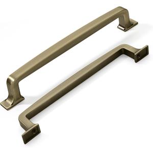 KHTUMEWARE 20 Pack 6-1/4 Inch Cabinet Handles - Antique Brass, Brushed, Drawer Pulls and Cupboard Handles