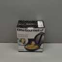 Elite Gourmet EOM205 NonStick Omelet Frittata Snack Pocket Maker for 2 Individual 6.5" Omelets, Stainless Steel and Black