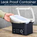 LunchEAZE Pro Cordless Heated Lunchbox  Battery-Powered, 4-Cup Capacity, 220F Max, Automatic Scheduled Heating, Insulated Bag Included for Hot Meals Anywhere