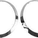 RLB-HILON Headlight Trim Ring Compatible with MINI Cooper F55 F56 F57 2014 2015 2016 2017 2018 2019 2020 2021 Year, 1Pair Chrome Headlight Bezel for Driver and Passenger Side