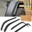 Front & Rear Fender Flares Compatible with 2020-2024 Jeep Wrangler Gladiator JT Mojave & Rubicon, Off-Road Wheel Flares Liner 4 PCS
