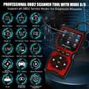WEJOWE Upgraded OBD2 Scanner Diagnostic Tool, Check Engine Code Reader OBD2 Scanner with Reset, Auto Check Engine Light Mode 6, Mode 8 & I/M Car Diagnostic Scan Tool for All OBDII Car