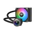 Thermaltake TH120 ARGB Sync V2 CPU Liquid Cooler/AlO Liquid Cooling/Fan 120mm*1/PWM 500~2000 RPM/Mirror Waterblock/MB ARGB Sync Control, CL-W360-PL12SW-A , Black