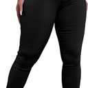 Women's Chino Pants Elastic High Waist Stretch Lightweight Slim Fit Casual Everyday Trousers (S)