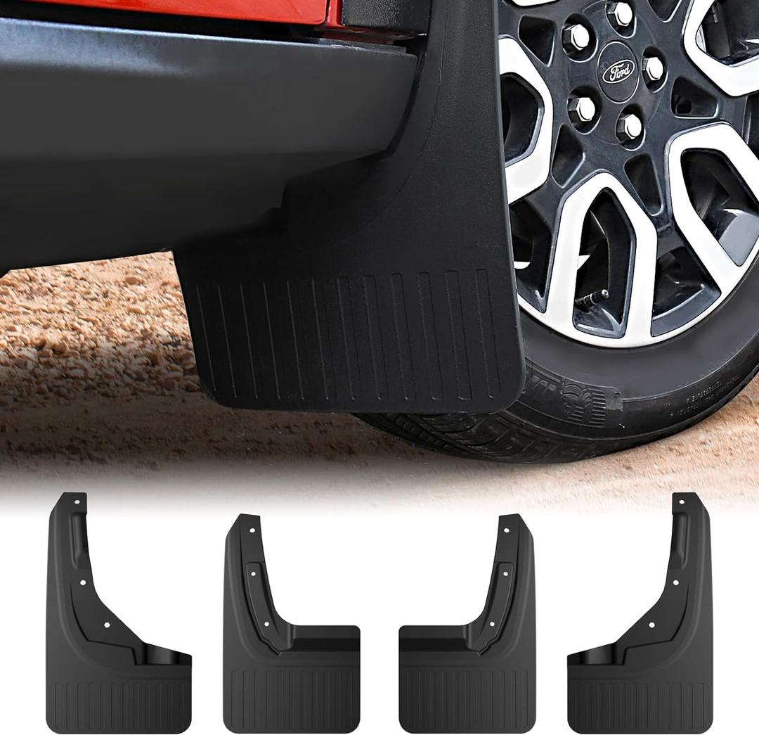 Mabett Mud Flaps for Ford Maverick 2025 2024 2023 2022 Accessories, Flexible Material, All-Weather Fender Front & Rear Mud Guards Splash 4PCSNot Fit Lobo Model
