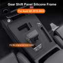 Silicone Center Console Gear Shift Frame Compatible with Audi Q5 2018-2024 | Center Console Gear Shift Panel Fit for Audi Q5 2018-2025, Central Protective Cover Pad, Automotive Interior Accessories