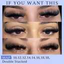 Lash Extension Kit Fluffy Eyelash Extension Kit 60D+80D Thick Lash Clusters Kit with Lash Bond and Seal Wispy Individual Eyelashes Cluster with Lashes Tweezers by TOOCHUNAG(280Pcs,10-18mm)