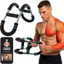 Twister Arm Trainer 20/60 lbs - Adjustable Chest, Arm & Upper Body Workout Bar for Home Gym Strength Training - Silent Resistance Power Twister by GOHOMELY