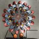 DREAMYSOUL Colorful Wind Spinner 38Inches, Metal Garden Pinwheels for Yard and Garden, Decorative Wind Spinners for Outdoor Patio Yard Lawn