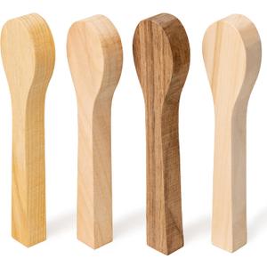 BeaverCraft Wood Carving Spoon Blank BB2 - Unfinished Wood Spoon Carving Kit - Wooden Blank, Basswood Blocks for Whittling