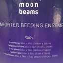 moon beams comforter Bedding Ensemble. Twin Size. Comforter Set: 1 Comforter, 1 Sham. Sheet Set : 1 Flat Sheet, 1 Fitted Sheet, 1 Pillowcase