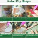 Kulvci Diamond Painting Kits for Adults, Dog Round Full Drill Diamond Art Kits, 5D DIY Diamonds Crafts for Home Wall Decoration Gifts 12x16Inch