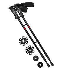 Mountain Tech Lightweight Aircraft-Grade Aluminum Trekking Poles with Extended Down Grip Plus Tip Kit