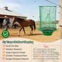 8 Pack Fly Traps Outdoor Hanging, Ranch Fly Traps with Food Bait Tray, Fly Catcher Cage for Indoor or Outdoor Family Farms, Park