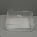 RattanView 2 Pcs 12 Inch Large Acrylic Risers Display Stands 5 mm Thick Acrylic Shelf Riser Showcase for Collectibles Jewelry Cupcakes Food Figures Perfume Cabinet(Clear)