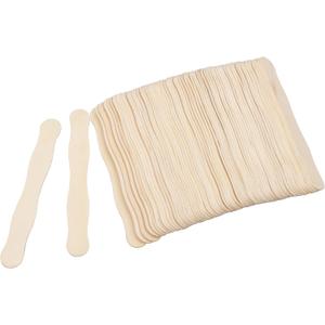 Amkoskr 8" Wooden Fan Handles 100 Pcs, Premium Craft Sticks Jumbo Popsicle Sticks for Wedding, DIY Projects, Painting Mixing