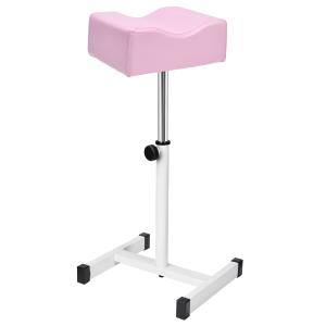 Pedicure Manicure Footrest, Adjustable Height with Soft Cushion Pedicure Stool Non-Slip, Pedicure Nail Equipment for Salon Spa Beauty, Pink