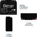 Mighty Max Battery Mighty Max Battery ML22-12 - 12 Volt 22 AH, Nut and Bolt (NB) Terminal, Rechargeable SLA AGM Battery