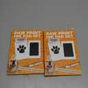 2 x Paw Print Kit for Dogs, Inkless Clean Touch 3.14.9 in, Dog Nose Print Kit with Ink Pad, Frames and Stickers, Mess-Free for Cats Puppies Kittens Memorial (Black)