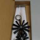 MAGICLULU 20 Feet Chimney Sweep Brush Kit - 15 Flexible Extendable Rods with Two Sizes Brush Heads for Efficient Fireplace and Stove Maintenance (4/6in)