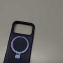 Magnetic for iPhone 17 Pro Case with Ring Stand, [10 FT Drop Protection] [Velvety Touch] Slim Translucent Matte Back Shockproof Phone Case for iPhone 17 Pro 6.3'', Blue