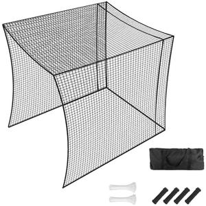 Golf Batting Cage Net for Indoor or Outdoor Golf Cage Net Practice or Baseball Batting Cages Net for Backyard, 10*10*15ft