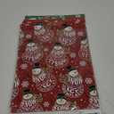 Cuitpan Red Green Christmas Wrapping Paper for Kids Adults - Holiday Gift Wrap with Gingerbread Men, Snowmen, Santa, Striped, HO HO HO Designs - 28 x 40 Inches, 6 Large Sheets - Easy Storage