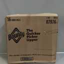 Bounty Paper Towels Quick Size, White, 16 Family Rolls = 40 Regular Rolls (107 sheet (Pack of 16))