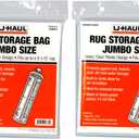 U-Haul Jumbo Rug Storage Bags - Fit Rugs up to 9' x 12' - 26" x 130" Bags - Pack of 2