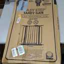 Regalo Safety 29-38.5" Baby Gate for Doorways & Bottom of Stairs, Pressure Mounted Baby Gate with Door for Babies, Toddlers & Pets, Tested & Safe for 30 Years, American Designed, American Owned, White