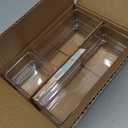 STORi SimpleSort Drawer Organizer Bins 6 pc Set, Multi-size, Bathroom Organizers and Storage, Makeup Organizer, Desk Organizer, Vanity Organizer, Clear Organizing Containers, Made in USA