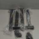 12 Pack - 12 inch Black Hidden L Shelf Bracket (1/5 Inch Thicked) Iron Floating Shelf Brackets Rustic Industrial Metal Brackets for Shelf Support