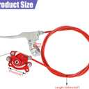 80cc Mini Bike Rear Brake Caliper Kit Brake Lever Compatible with Monster Mega Moto MMB80 GMB100 Colemen CT100U CC100X Baja DB30 Monster Motovox MBX10 MBX11 Predator 79cc 97cc 100cc Engine Part