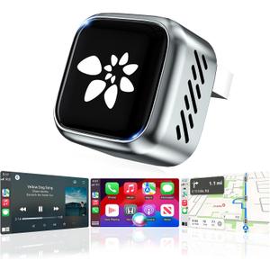 2-in-1 Wireless CarPlay Adapter for iPhone & Android, 2026 Upgraded Wireless Adapter with Zero Latency, 3 Second Auto Stable Connection,Plug & Play for 2016+ Cars with USB-A USB-C Ports