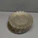 LIYH 45 Pcs Gold Glitter Dessert Scalloped Plates