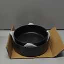 Stone Lain Celina Stoneware 2-Piece Serving Bowl Set, Black Bowls, Minimalist Dinnerware, Dish Set, Tall Rim, Microwave & Dishwasher Safe, Casual Tableware