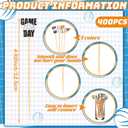 400 Pcs Volleyball Martini Toothpicks Bamboo Cocktail Picks Volleyball Garnish Drink Picks Cocktail Sticks for Appetizers Food Fruit Beach Holiday Party Favors