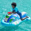 SLOOSH Inflatable Jet Ski Pool Floats Kids, Pool Floaties with Water Gun, Water Fight Toys, Inflatable Battle Blaster Fun for Summer