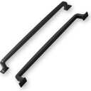 Khtumeware 6 Pack Matte Black Cabinet Handles: 10 Inch Pulls for Cabinets and Drawers